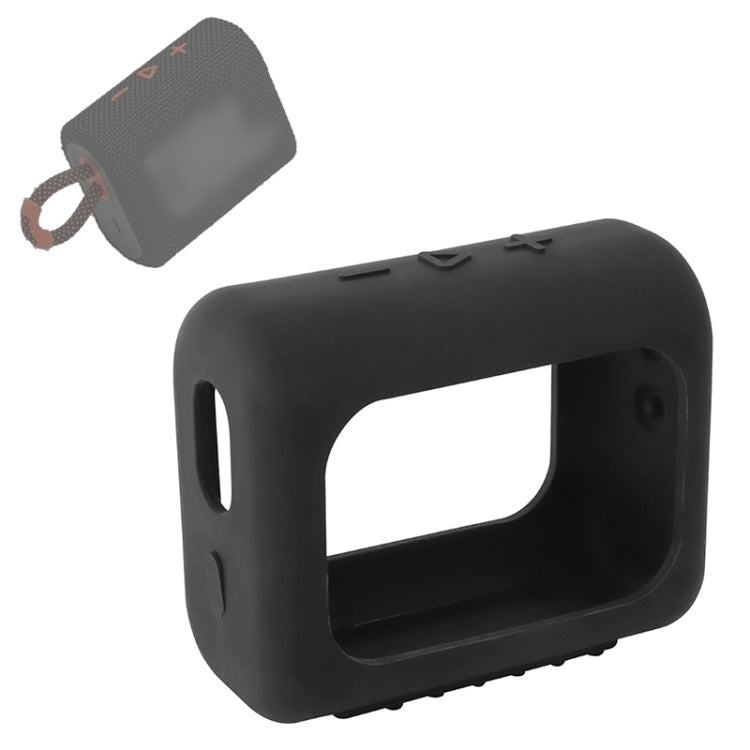 غطاء سيليكون واقي محمول لمكبر صوت بلوتوث JBL GO3 مع مشبك، أحمر، أسود، رمادي فضي، برتقالي، أزرق داكن، أخضر نعناعي، أخضر عسكري