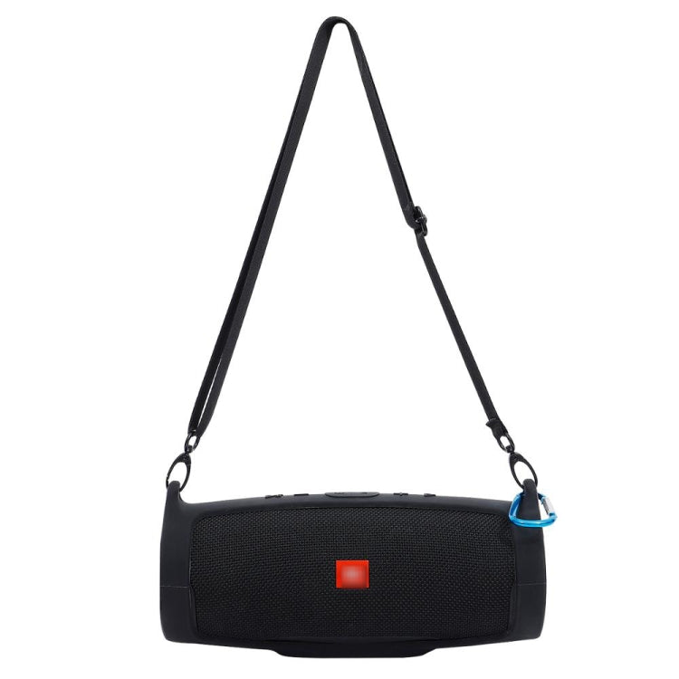 غطاء سيليكون واقي محمول لمكبر صوت بلوتوث JBL Charge 4 مع حزام كتف ومشبك، وردي، أحمر، أزرق، أسود، رمادي فضي، برتقالي، أخضر نعناعي، أزرق بحري