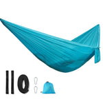 Outdoor Hammock Camping Nylon Single Swing, Random Color Delivery, 0.9x2.45m Random Color