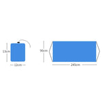 Outdoor Hammock Camping Nylon Single Swing, Random Color Delivery, 0.9x2.45m Random Color