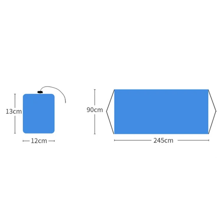 Outdoor Hammock Camping Nylon Single Swing, Random Color Delivery, 0.9x2.45m Random Color