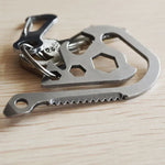 أداة طوارئ متعددة الوظائف للجيب في الهواء الطلق، مشبك مفتاح، أداة طوارئ EDC