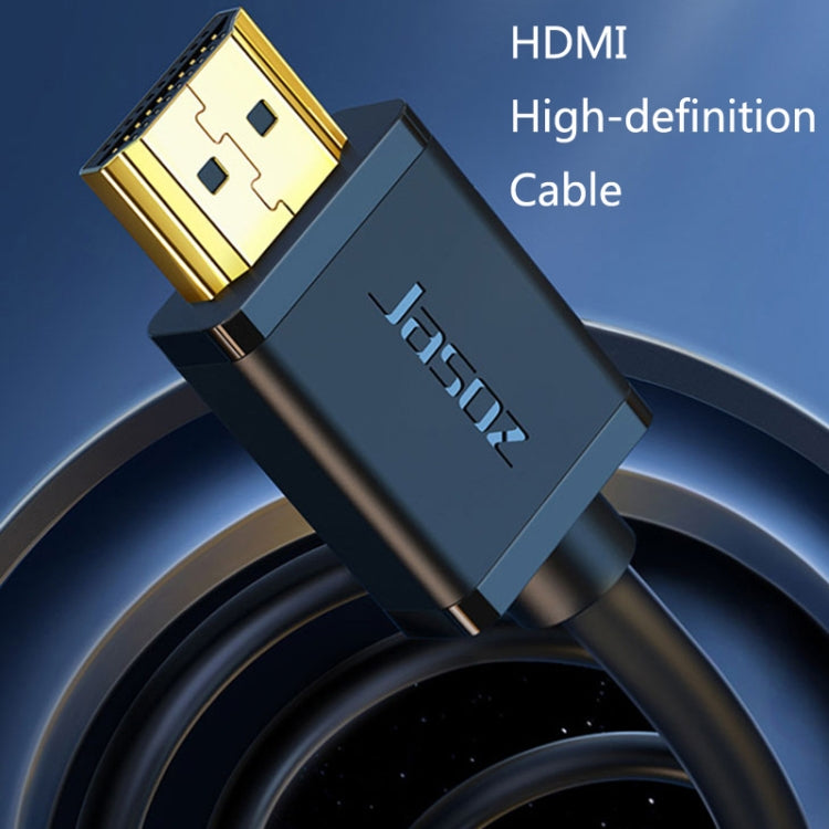 كابل عرض فيديو كمبيوتر HDMI عالي الدقة 4K من Jasoz بنواة نحاسية خالية من الأكسجين، طول الكابل: 0.5م، 1م، 1.5م، 2م، 3م، 5م، 8م، 10م، 12م، 15م، 20م