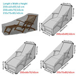 Outdoor Beach Chair Dustproof And Waterproof Cover Rocking Chair Furniture Protective Cover, 200x40x85cm, 200x68x70cm, 210x75x80cm
