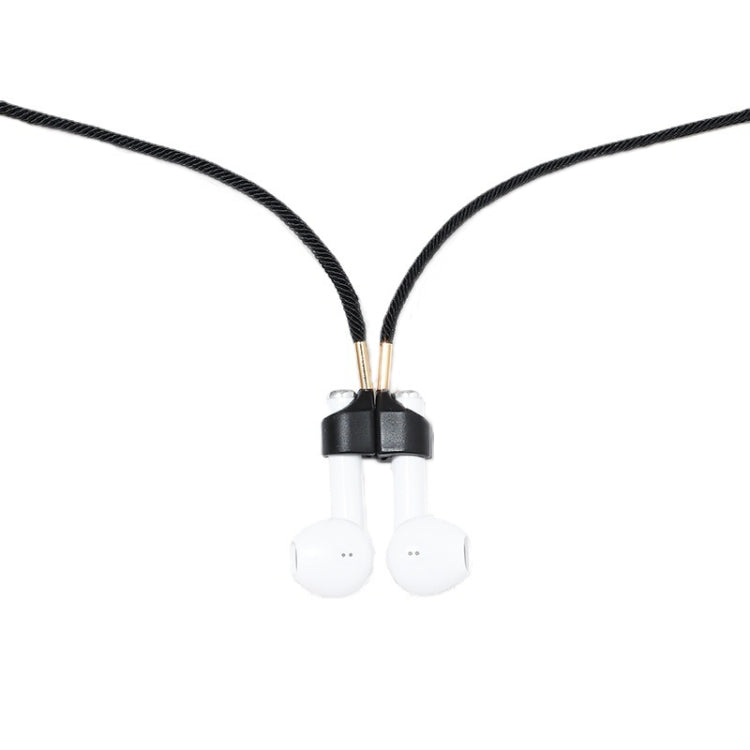 سماعات أذن لاسلكية بحبل مغناطيسي قوي مضاد للضياع لسماعات AirPods، أحمر، أسود