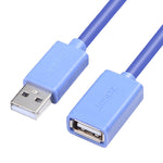كابل تمديد بيانات USB ذكر إلى أنثى بنواة نحاسية خالية من الأكسجين من Jasoz، اللون: أسود 0.5م، أسود 1م، أسود 1.5م، أسود 2م، أسود 3م، أسود 5م، أزرق داكن 0.5م، أزرق داكن 1م، أزرق داكن 1.5م، أزرق داكن 2م، أزرق داكن 3م، أزرق داكن 5م، أسود 8م