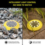 2 PCS 8 LEDs Solar Petals Buried Lamp Waterproof Garden Lawn Light, Specification:, Purple Lily (White Light), Purple Lily (Warm Light), Purple Lily (Colorful Light), Red Rose (White Light), Red Rose (Warm Light), Red Rose (Colorful Light)
