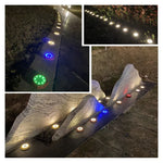 2 PCS 8 LEDs Solar Petals Buried Lamp Waterproof Garden Lawn Light, Specification:, Purple Lily (White Light), Purple Lily (Warm Light), Purple Lily (Colorful Light), Red Rose (White Light), Red Rose (Warm Light), Red Rose (Colorful Light)