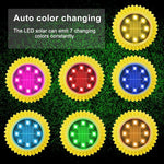 2 PCS 8 LEDs Solar Petals Buried Lamp Waterproof Garden Lawn Light, Specification:, Purple Lily (White Light), Purple Lily (Warm Light), Purple Lily (Colorful Light), Red Rose (White Light), Red Rose (Warm Light), Red Rose (Colorful Light)