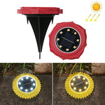 2 PCS 8 LEDs Solar Petals Buried Lamp Waterproof Garden Lawn Light, Specification:, Purple Lily (White Light), Purple Lily (Warm Light), Purple Lily (Colorful Light), Red Rose (White Light), Red Rose (Warm Light), Red Rose (Colorful Light)