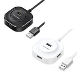 محطة إرساء USB2.0 عالية السرعة من Jasoz بأربعة منافذ 1 إلى 4، أسود 0.3م، أسود 0.5م، أسود 1.2م، أبيض 0.3م، أبيض 0.5م، أبيض 1.2م