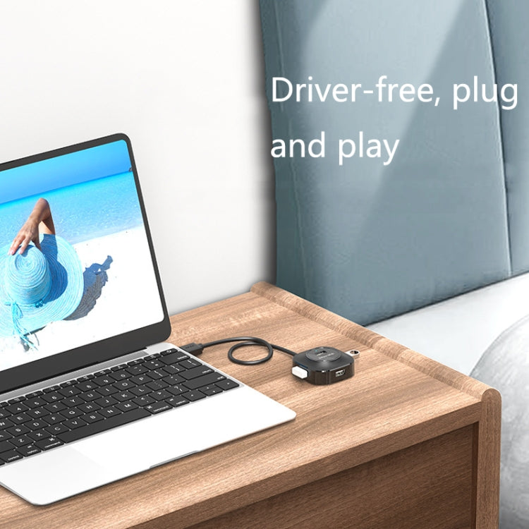 محطة إرساء USB2.0 عالية السرعة من Jasoz بأربعة منافذ 1 إلى 4، أسود 0.3م، أسود 0.5م، أسود 1.2م، أبيض 0.3م، أبيض 0.5م، أبيض 1.2م