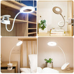 مصباح مكتب بمشبك YAGE YG-8102 2 واط 18 مصباح LED مع مفتاح لمس وتعتيم بثلاث مستويات، ضوء LED لحماية العين