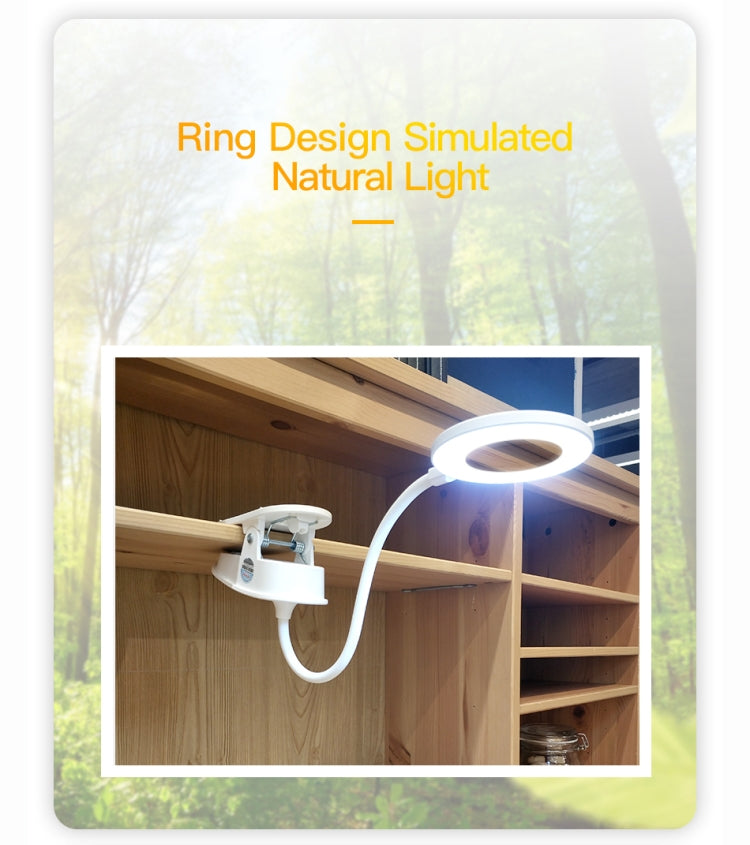 مصباح مكتب بمشبك YAGE YG-8102 2 واط 18 مصباح LED مع مفتاح لمس وتعتيم بثلاث مستويات، ضوء LED لحماية العين