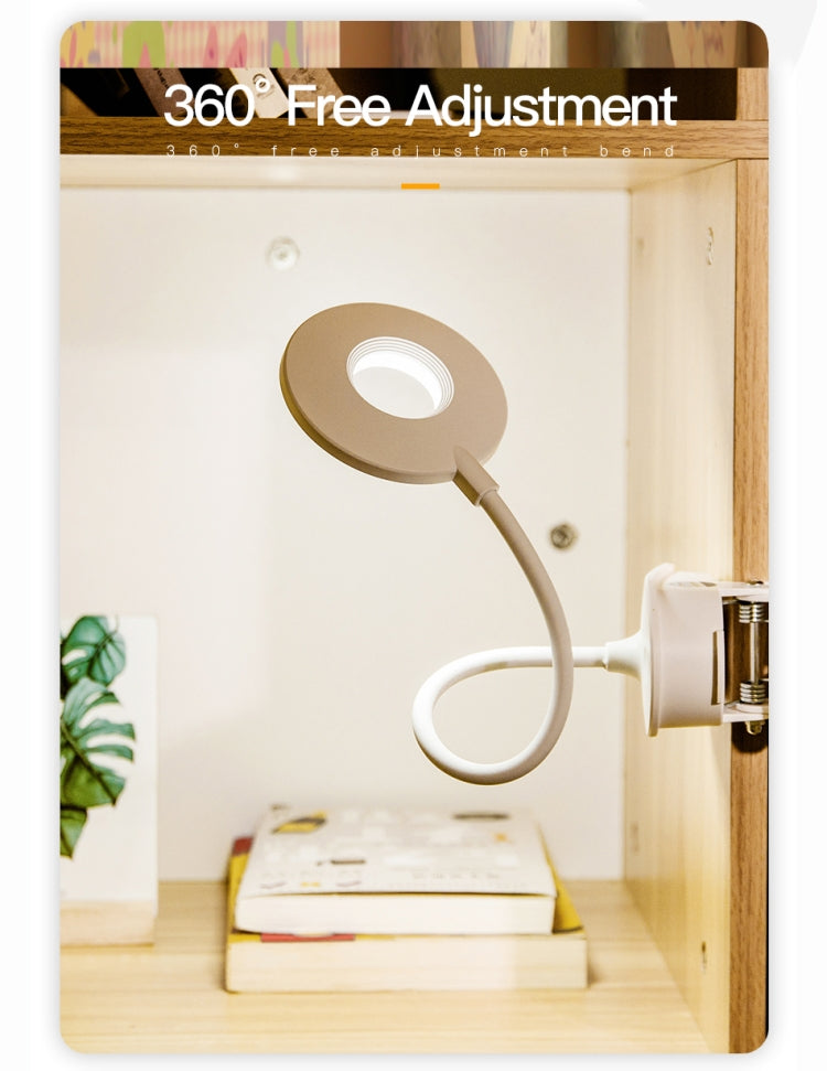 مصباح مكتب بمشبك YAGE YG-8102 2 واط 18 مصباح LED مع مفتاح لمس وتعتيم بثلاث مستويات، ضوء LED لحماية العين
