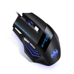 ماوس ألعاب GAMING BLOODBAT GM02 سلكي USB بأزرار 7 وأضواء تنفسية رقمية