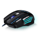 ماوس ألعاب GAMING BLOODBAT GM02 سلكي USB بأزرار 7 وأضواء تنفسية رقمية