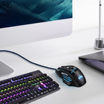 ماوس ألعاب GAMING BLOODBAT GM02 سلكي USB بأزرار 7 وأضواء تنفسية رقمية