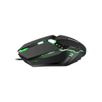 2 قطعة ماوس ألعاب سلكي K-Snake M11 بأزرار 4 ودقة 1600 DPI مضيء للكمبيوتر المحمول والمكتبي، طول الكابل: 1.5 متر