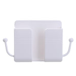 10 PCS Wall-Mounted Remote Control Storage Box Bedside Mobile Phone Charging Stand, 10 PCS White, 10 PCS Yellow, 10 PCS Green, 10 PCS Blue, 10 PCS Pink