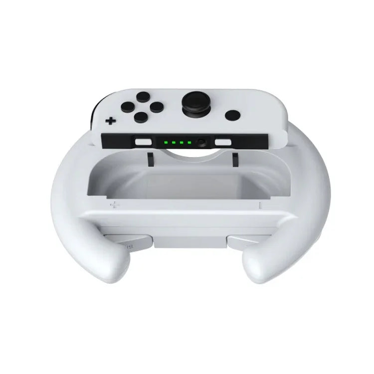 DOBE مقابض يسرى ويمينية لعجلة القيادة لجهاز Switch OLED / Switch، المواصفات: أبيض (2 قطع/حزمة)، أسود (2 قطع/حزمة)، أحمر + أزرق (2 قطع/حزمة)