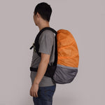 غطاء مطر مضيء ملون للحقائب الخارجية للتسلق، 2 قطع، S 18-30L، M 30-40L، L 45-55L، XL 58-70L