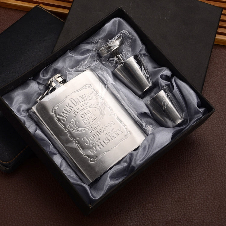 طقم قارورة خصر محمولة من الفولاذ المقاوم للصدأ مع قمع كأس نبيذ، 7OZ أصفر متقشر، 7OZ رمادي متقشر، 7OZ جاك أصفر متقشر، 7OZ جاك رمادي متقشر، 7OZ جاك أسود أساسي