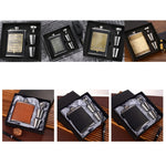 طقم قارورة خصر محمولة من الفولاذ المقاوم للصدأ مع قمع كأس نبيذ، الطراز: 8OZ New Jack Patch Core، 8OZ Old Jack Patch Core، 8OZ Old Man Patch Core، 8OZ Yellow Floral Pattern Core، 7OZ Black Leather Jack Gray، 7OZ Yellow Leather Jack Old Man Gray