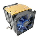 مبرد وحدة المعالجة المركزية أنبوب حراري مزدوج البرج COOL STORM CT-4U-9cm، أنبوب نحاسي 9 سم مع مروحة لمنصة Intel/AMD، المواصفات: مروحة واحدة أورورا 3 خطوط، مروحة واحدة أورورا 4 خطوط، مروحتان أورورا 3 خطوط، ثلاث مراوح أورورا 3 خطوط
