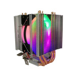 مبرد وحدة المعالجة المركزية أنبوب حراري مزدوج البرج COOL STORM CT-4U-9cm، أنبوب نحاسي 9 سم مع مروحة لمنصة Intel/AMD، المواصفات: مروحة واحدة أورورا 3 خطوط، مروحة واحدة أورورا 4 خطوط، مروحتان أورورا 3 خطوط، ثلاث مراوح أورورا 3 خطوط