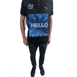 شاشة إعلانات متنقلة خارجية مقاومة للماء، شاشة LED مرنة قابلة للارتداء على شكل صدرية ys-kl20