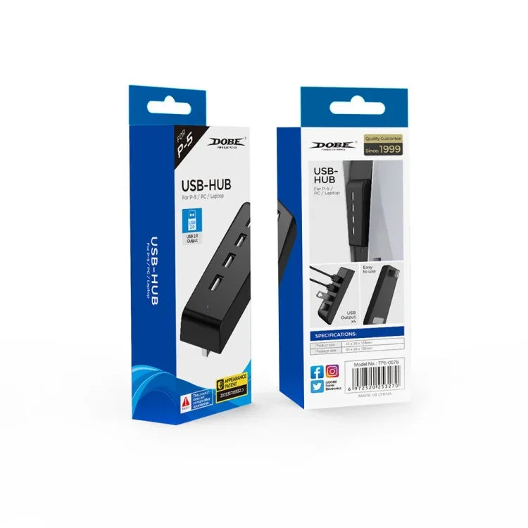 موزع USB عالي السرعة DOBE TP5-0576 مع محول تمديد لنقل البيانات لجهاز PS5، TP5-0576