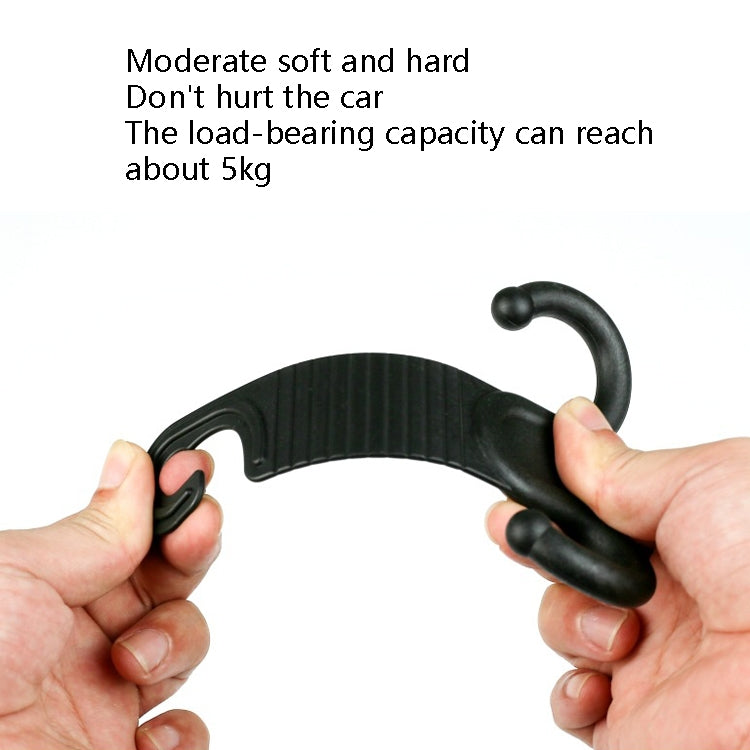 2 Pairs Car Chair Back Tough Invisible Car Hook Portable Installation Does Not Hurt Car Hook, 2 Pairs Car Hook