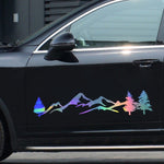 2 PCS D-791 Mountain Forest Car Sticker SUV Off-Road Vehicle Body Sticker Rear Windshield Car Sticker