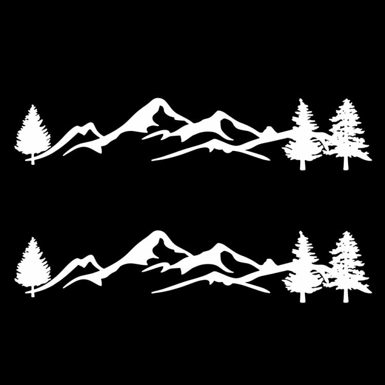 2 PCS D-791 Mountain Forest Car Sticker SUV Off-Road Vehicle Body Sticker Rear Windshield Car Sticker
