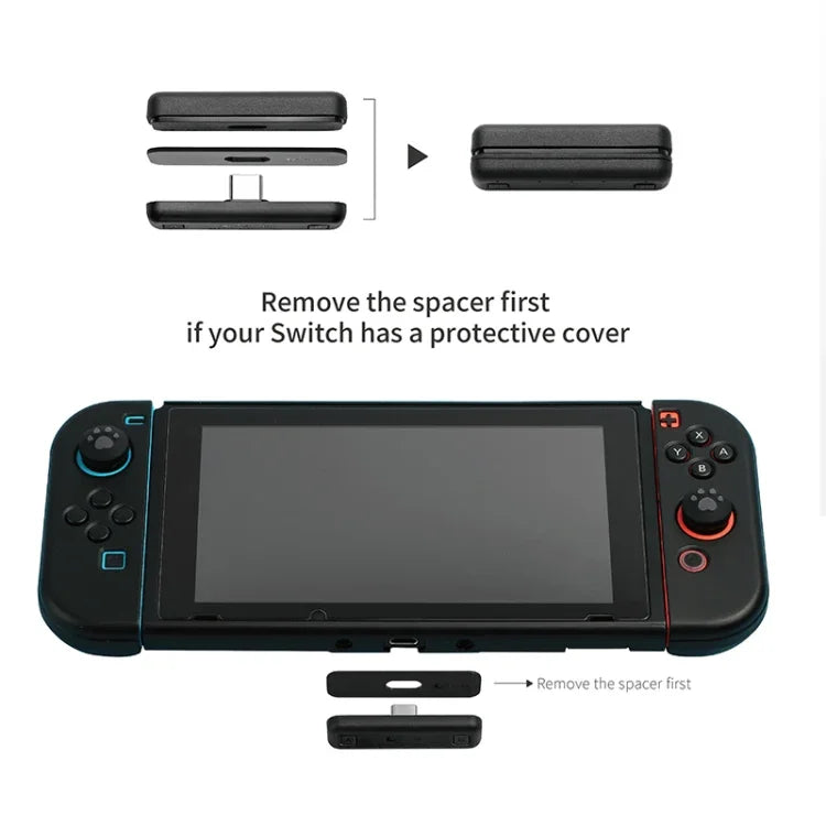 محول صوت لاسلكي بلوتوث من Gulikit لجهاز Nintendo Switch، الموديل: NS07 أحمر، NS07 أزرق، NS07 أسود، NS07 PRO أسود، NS07 PRO أزرق جليدي
