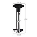 2 PCS Stainless Steel Pineapple Peeler Slicers Fruit Cutter Kitchen Tools, Pineapple Corer Slicer (Black handle), Pineapple Corer Slicer (Yellow handle)