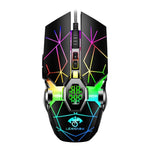 LEAVEN فأرة ألعاب ميكانيكية مكتبية سلكية USB، 7 أزرار، 4000 DPI، RGB، طول الكابل: 1.5م، S30 أسود، S30 أبيض، S30 وردي، S10 أسود