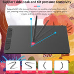 لوحة رقمية VEIKK VK1060PRO للرسم باليد، لوحة رسم إلكترونية يمكن توصيلها بالهاتف المحمول، VK1060PRO