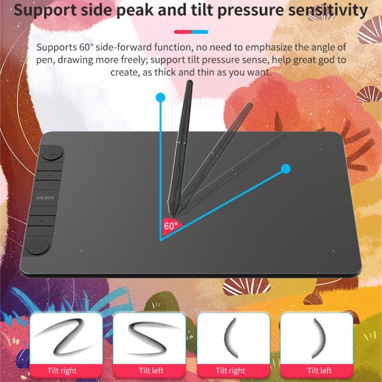 لوحة رقمية VEIKK VK1060PRO للرسم باليد، لوحة رسم إلكترونية يمكن توصيلها بالهاتف المحمول، VK1060PRO