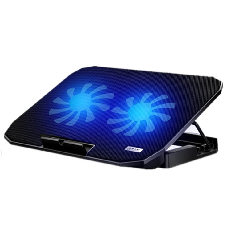 حامل تبريد لابتوب قابل للتعديل مع مروحتين ICE COOREL N106، النسخة القياسية (ضوء أزرق)، النسخة الفاخرة (أسود فارس)، النسخة الفاخرة (أبيض عاجي)، النسخة الفاخرة (أزرق بحري)، النسخة الرائدة (أسود فارس)