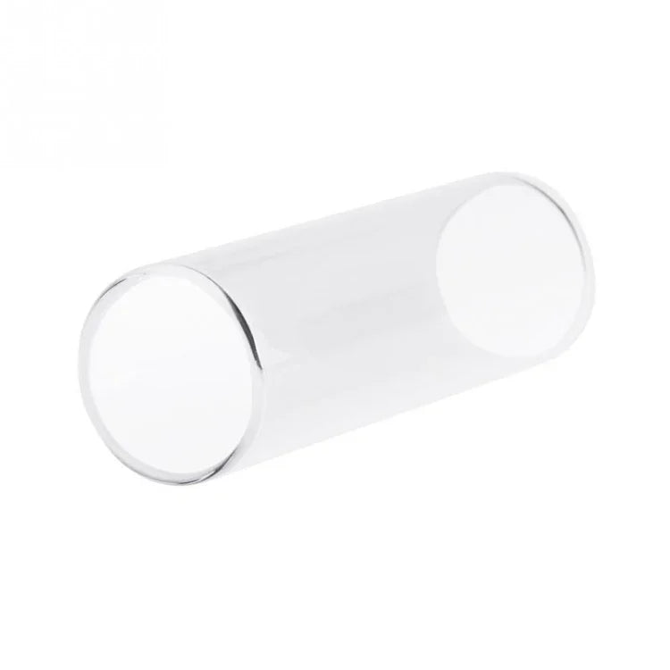 مجموعة M02219 4 في 1 شريط انزلاق من البلكسي جلاس + شريط انزلاق من الفولاذ المقاوم للصدأ + ريشة أصابع جيتار من السيلولويد + صندوق بلاستيكي، شريط انزلاق من البلكسي جلاس