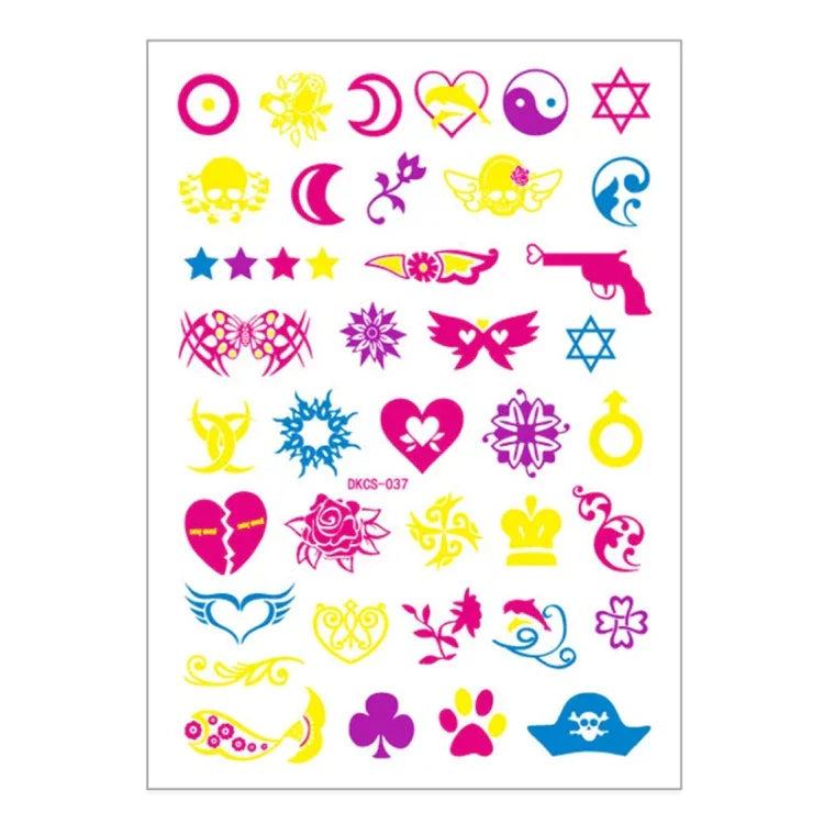 10 قطع ملصقات وشم أذرع مزهرة فلورية مقاومة للماء، DKCS010, DKCS017, DKCS019, DKCS022, DKCS025, DKCS028, DKCS032, DKCS033, DKCS034, DKCS036, DKCS037, DKCS042