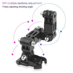 مجموعة تثبيت ذراع متعددة المفاصل لخوذة ركوب الدراجات ل DJI Osmo Action، GoPro HERO9 Black / HERO8 Black /7 /6 /5 /5 Session /4 Session /4 /3+ /3 /2 /1، Xiaoyi وكاميرات الحركة الأخرى، طقم خوذة ركوب الدراجات النمط 3، طقم خوذة ركوب الدراجات النمط 4
