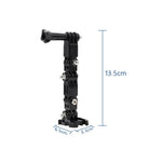مجموعة تثبيت ذراع متعددة المفاصل لخوذة ركوب الدراجات ل DJI Osmo Action، GoPro HERO9 Black / HERO8 Black /7 /6 /5 /5 Session /4 Session /4 /3+ /3 /2 /1، Xiaoyi وكاميرات الحركة الأخرى، طقم خوذة ركوب الدراجات النمط 3، طقم خوذة ركوب الدراجات النمط 4