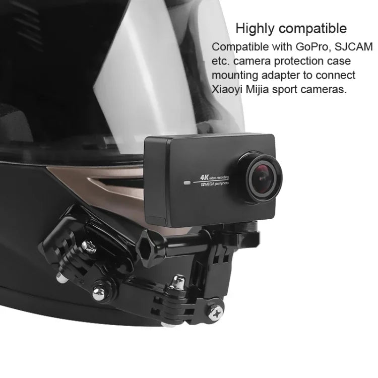 مجموعة تثبيت ذراع متعددة المفاصل لخوذة ركوب الدراجات ل DJI Osmo Action، GoPro HERO9 Black / HERO8 Black /7 /6 /5 /5 Session /4 Session /4 /3+ /3 /2 /1، Xiaoyi وكاميرات الحركة الأخرى، طقم خوذة ركوب الدراجات النمط 3، طقم خوذة ركوب الدراجات النمط 4