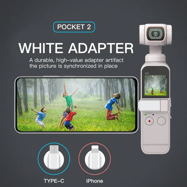 محول هاتف ذكي RCSTQ لـ DJI OSMO Pocket 1/2، 8 دبابيس