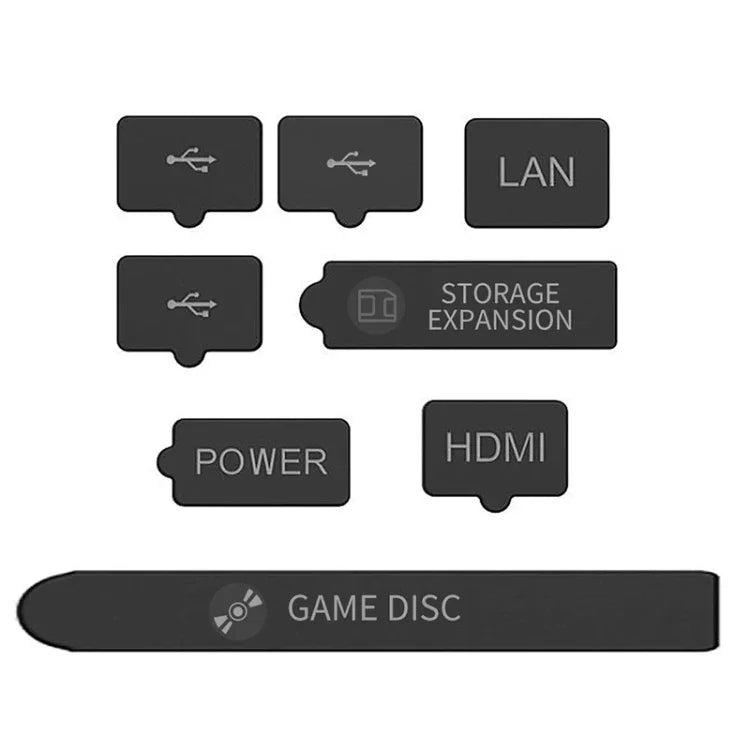 طقم حماية ضد الغبار لجهاز XBOX Series S/X، سدادة غبار، النمط: الإصدار العادي، الإصدار الفاخر