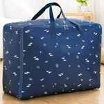 Oxford Cloth Quilt Moisture-Proof & Waterproof Storage Bag Zipper Portable Moving Luggage Bag, 70x50x30cm