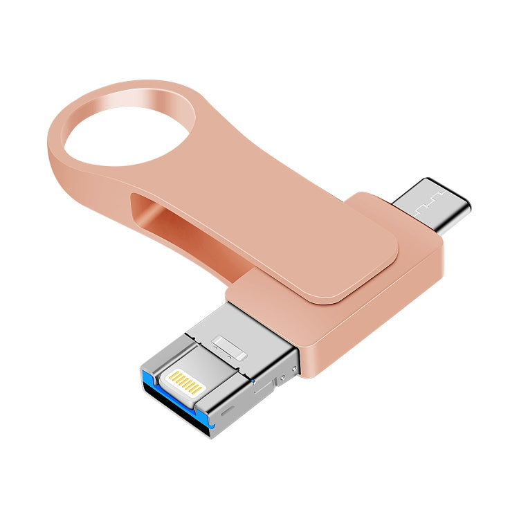 قرص يو-ديسك معدني 3 في 1 USB 3.0 + 8 بن + USB-C / تايب-سي للهواتف والكمبيوتر، 8 جيجابايت، 16 جيجابايت، 32 جيجابايت، 64 جيجابايت